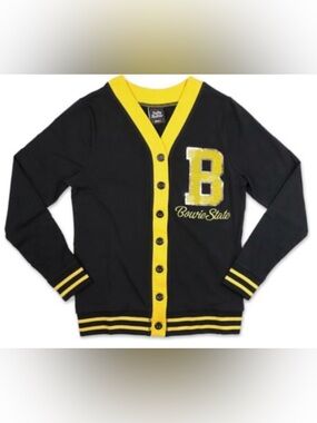 Big Boy Headgear Bowie State University BSU Retro Letterman Varsity Cardigan 2X